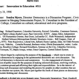 Minutes, 1998-01-21. Innova...
