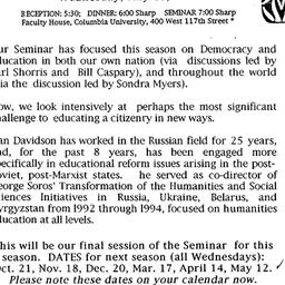 Announcements, 1998-05-13. ...
