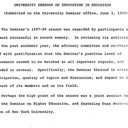 Seminar conclusion paper, 1...