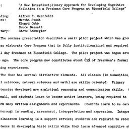 Minutes, 1980-01-24. Innova...