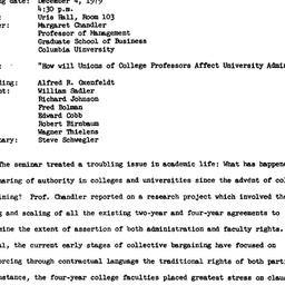Minutes, 1979-12-04. Innova...