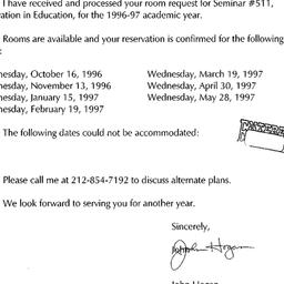 Correspondence, 1997-07-10....