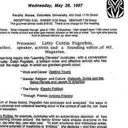 Announcements, 1997-05-28. ...