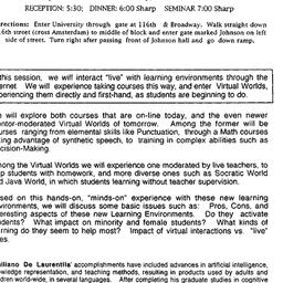 Announcements, 1997-01-15. ...