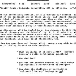 Announcements, 1985-12-10. ...