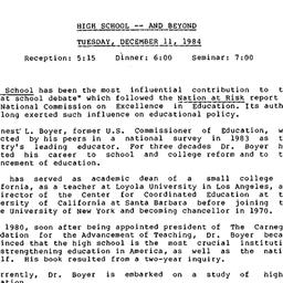 Announcements, 1984-12-11. ...