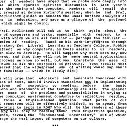 Announcements, 1985-02-05. ...