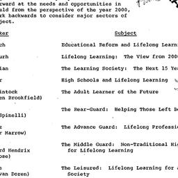 Schedules, Innovation in Ed...