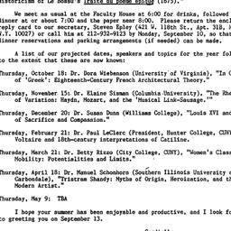 Announcements, 1990-09-13. ...