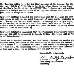 Minutes, 1964-05-20. Eighte...