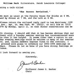 Announcements, 1994-03-17. ...