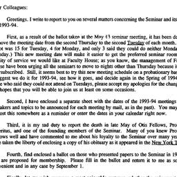 Announcements, 1994-06-15. ...