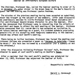 Minutes, 1965-11-17. Eighte...