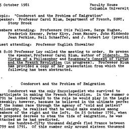 Minutes, 1981-10-15. Eighte...