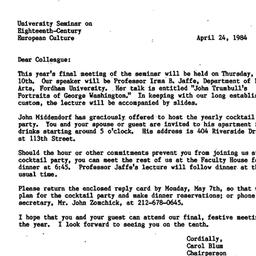 Announcements, 1984-04-24. ...