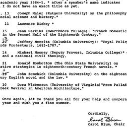 Announcements, 1984-05-20. ...