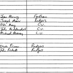 Handouts, 1986-09-18. Eight...