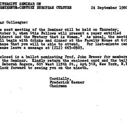 Announcements, 1980-09-24. ...