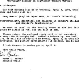 Announcements, 1993-03-23. ...