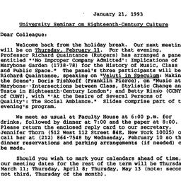Announcements, 1993-01-21. ...