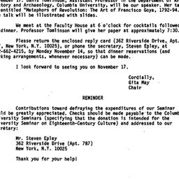 Announcements, 1988-10-28. ...