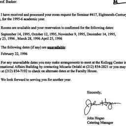 Correspondence, 1996-07-28....