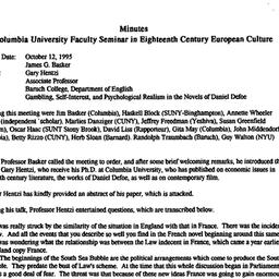 Minutes, 1995-10-12. Eighte...