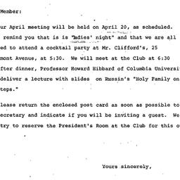 Announcements, 1972-04-05. ...