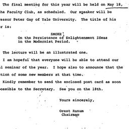 Announcements, 1972-04-25. ...