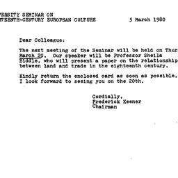 Announcements, 1980-03-05. ...