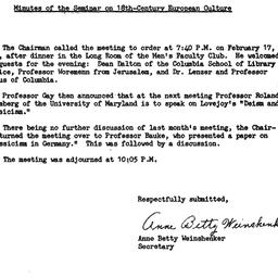 Minutes, 1965-02-17. Eighte...