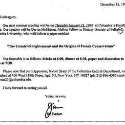 Announcements, 1998-12-18. ...