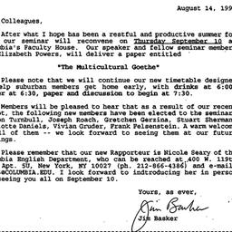 Announcements, 1998-09-10. ...
