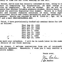 Announcements, 1999-06-22. ...