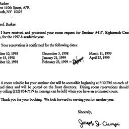 Correspondence, 1999-07-15....