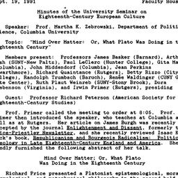 Minutes, 1991-09-19. Eighte...