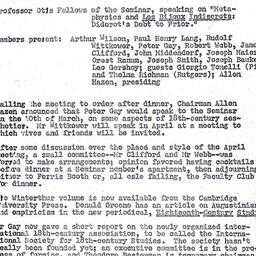 Minutes, 1968-02-21. Eighte...