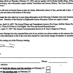Announcements, 1997-02-11. ...