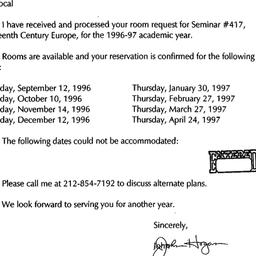 Correspondence, 1997-07-10....