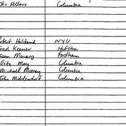 Handouts, 1986-03-20. Eight...