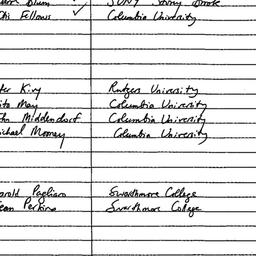 Handouts, 1986-05-08. Eight...