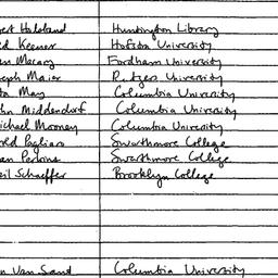 Handouts, 1985-10-24. Eight...