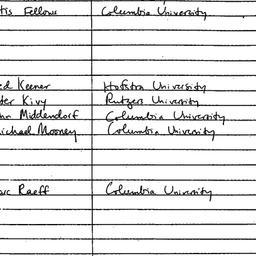Handouts, 1985-11-21. Eight...