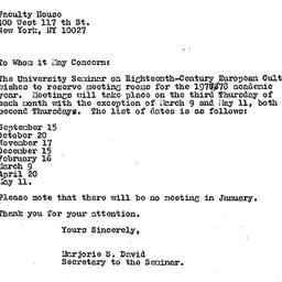Announcements, 1978-05-17. ...