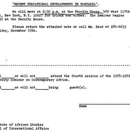 Announcements, 1978-12-18. ...