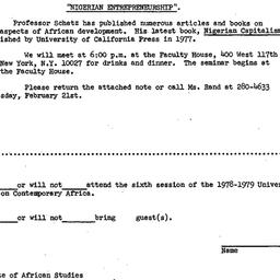 Announcements, 1979-02-22. ...
