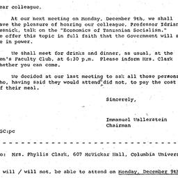 Announcements, 1968-11-27. ...