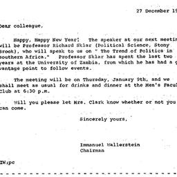 Announcements, 1968-12-27. ...