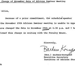 Correspondence, 1973-11-01....