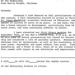 Announcements, 1973-09-20. ...